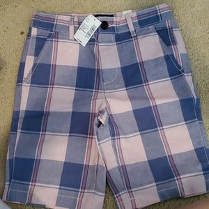 Size 7 boys plaid shorts